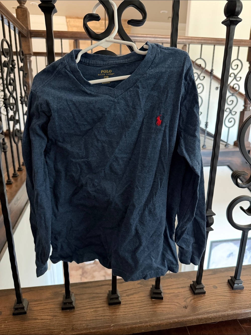 Long sleeve polo no stains or holes